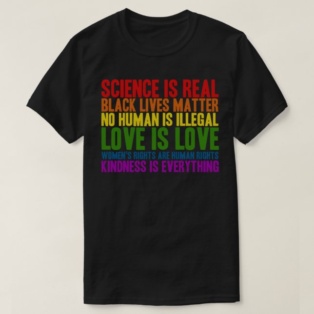 Vetenskapen är riktiga svarta liv Matter T Shirt (Design framsida)