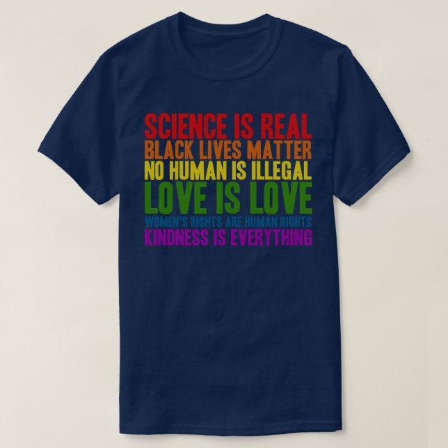 Vetenskapen är riktiga svarta liv Matter T Shirt (Design framsida)