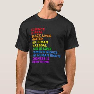 Vetenskapen är sann Kärlek är Kärlek Womens Höger T Shirt