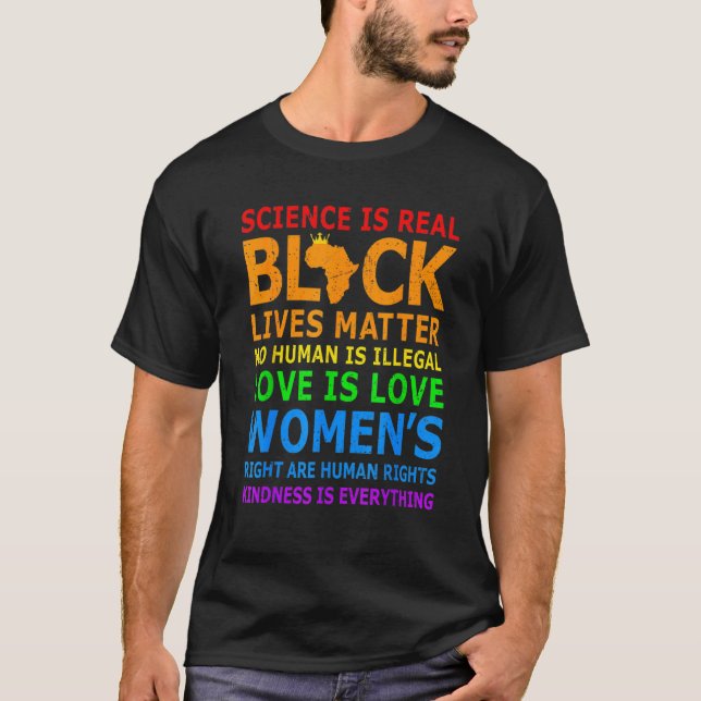 Vetenskapen är sann svart historik månaden Kärlek  T Shirt (Framsida)