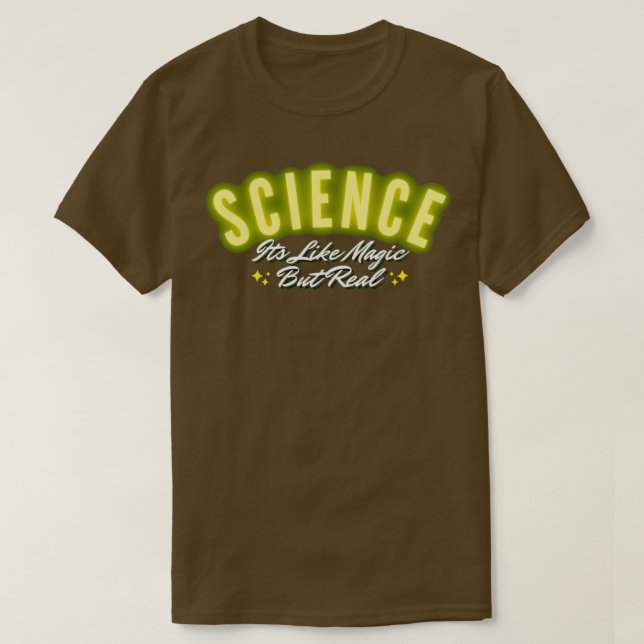 Vetenskapen är som magi men äkta 2 t shirt (Design framsida)