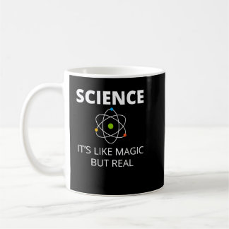 Vetenskapen är som magiska men reella geek-forskar kaffemugg