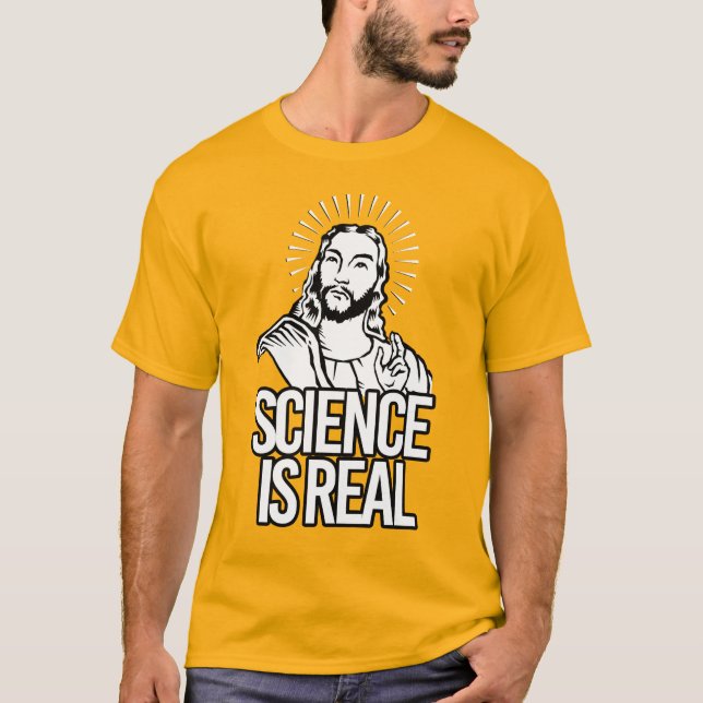 VETENSKAPEN ÄR VERKLIG - Jesus T Shirt (Framsida)