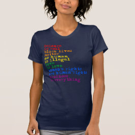 Vetenskapen är verklig och kärlek är kärlek t shirt