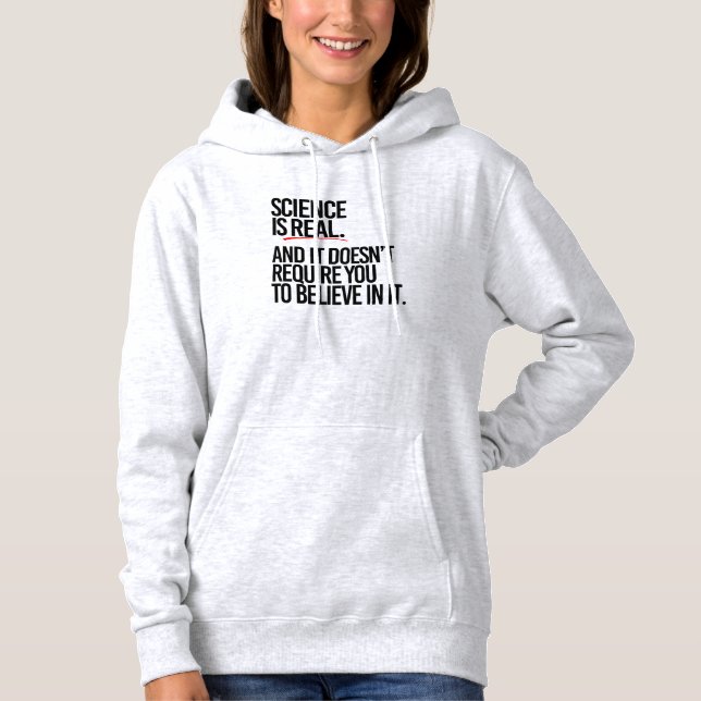 VETENSKAPEN ÄR VERKLIG T SHIRT (Framsida)