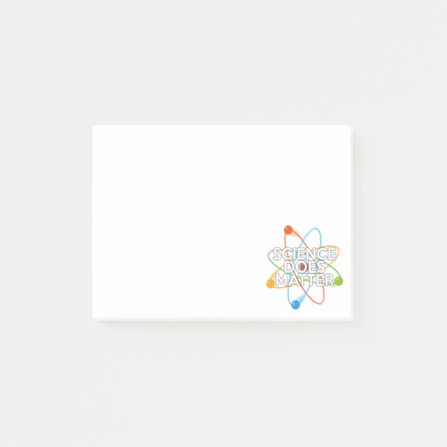 VETENSKAPEN ÄR VIKTIG POST-IT BLOCK (Framsida)