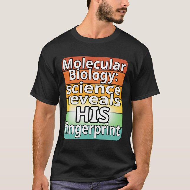 Vetenskapen avslöjar hans fingeravtryck t shirt (Framsida)