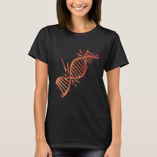 Vetenskapen - DNA-reflektion T Shirt (Framsida)