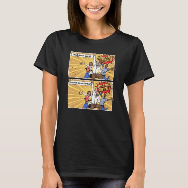 Vetenskapen efter expertgranskning t shirt (Framsida)
