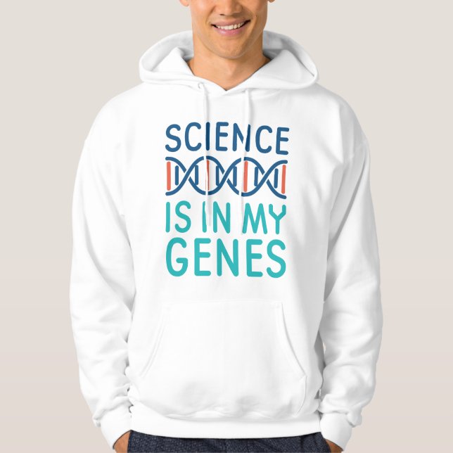 Vetenskapen finns i mina gener hoodie (Framsida)