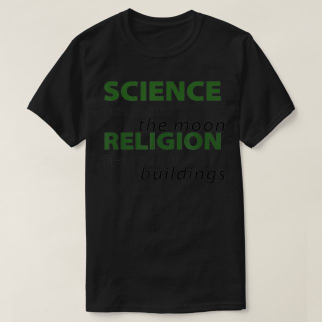 Vetenskapen flyger dig till måne t shirt (Design framsida)