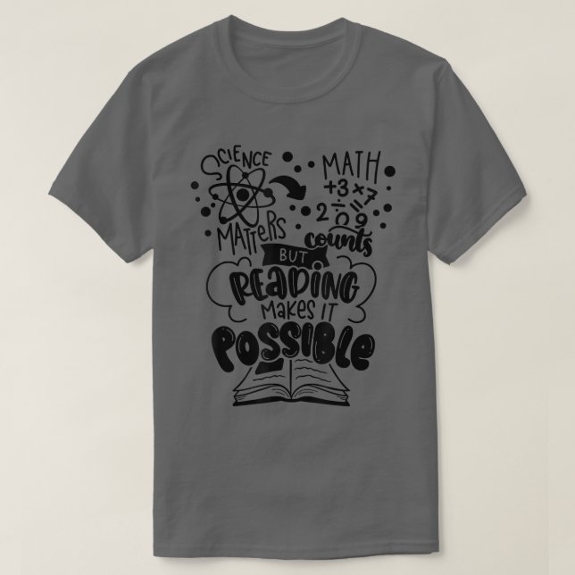 Vetenskapen har betydelse för matematräkningar, me t shirt (Design framsida)