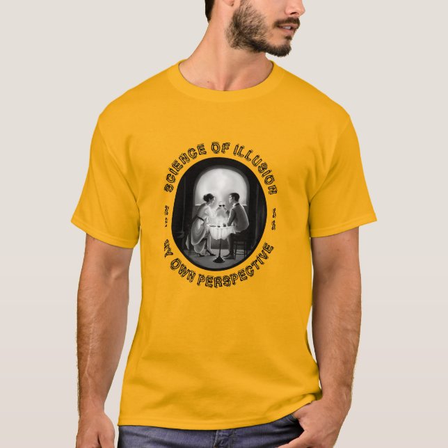 Vetenskapen i Illusion Skull-par Perspektiv Tee (Framsida)
