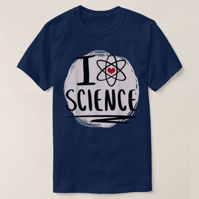 Vetenskapen kärlek atom kärlek t shirt (Design framsida)