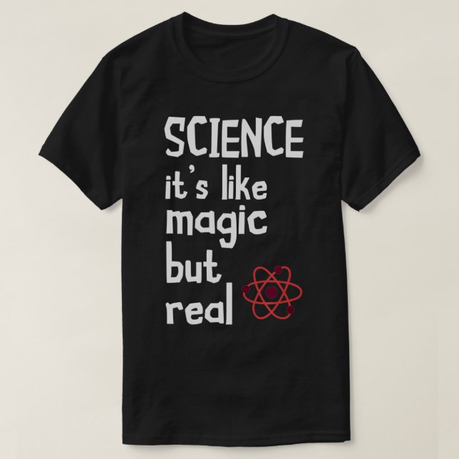 Vetenskapen liknar Magic Particle Science T Shirt (Design framsida)