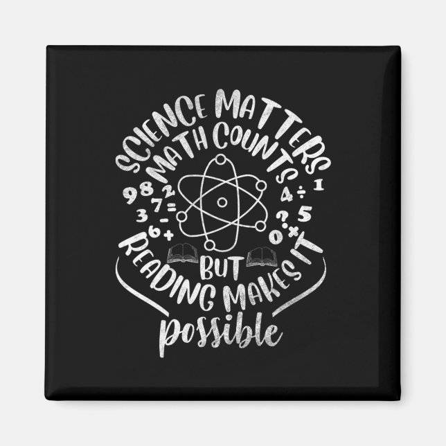 Vetenskapens matematiska räkningar, men läsning gö magnet (Framsidan)