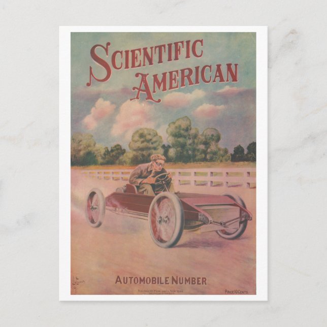 Vetenskaplig amerikansk Poster Vykort (Framsida)