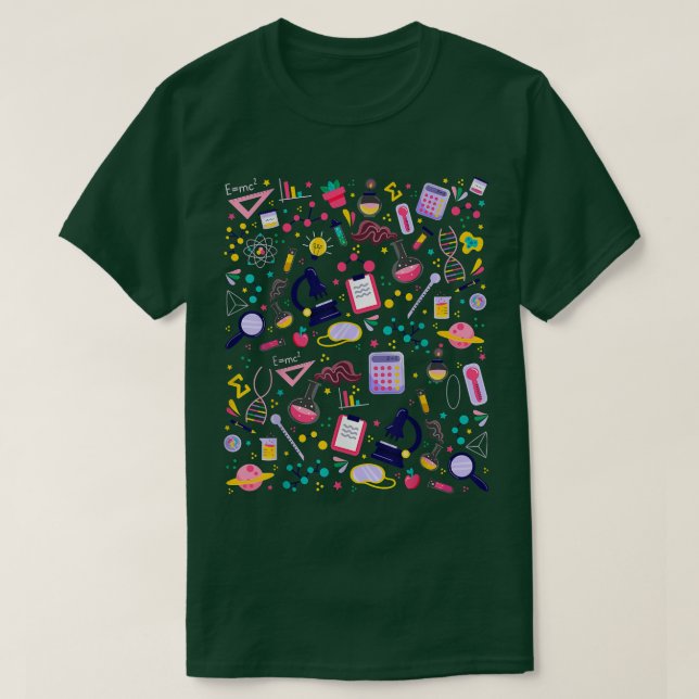 Vetenskaplig biologi Astronomi Physic Math Chemist T Shirt (Design framsida)