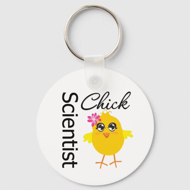 Vetenskaplig Chick Nyckelring (Framsida)