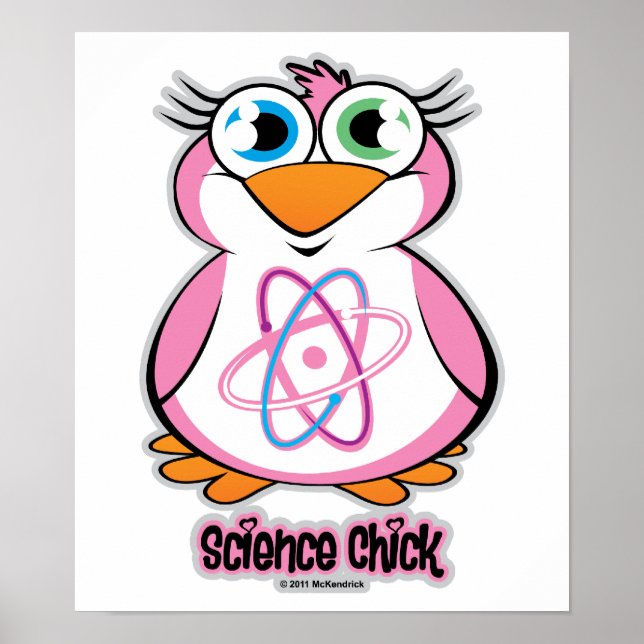 Vetenskaplig Chick Poster (Framsidan)
