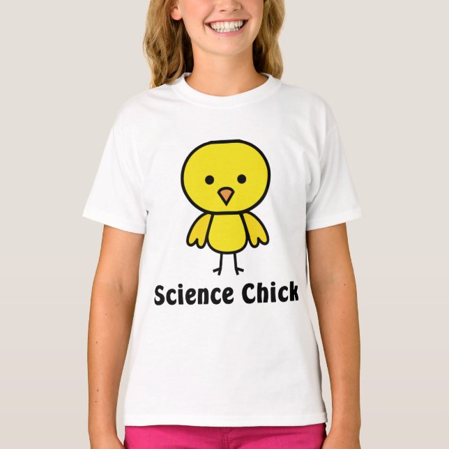 Vetenskaplig Chick Tee Shirt (Framsida)