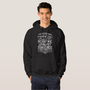 VETENSKAPLIG LINGVIST SWEATSHIRT MED LUVA