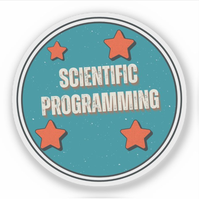 Vetenskaplig programmering klistermärken (Framsida)