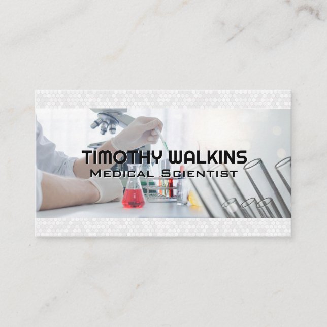 Vetenskapliga experiment i Lab Visitkort (Framsida)