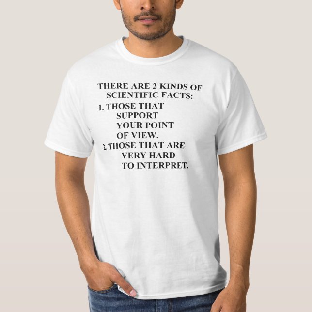 vetenskapliga fakta tee shirt (Framsida)