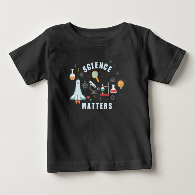 Vetenskapliga frågor t shirt (Framsida)