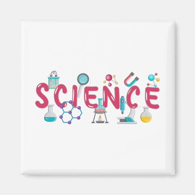 Vetenskapliga laboratorieapparater magnet (Framsidan)