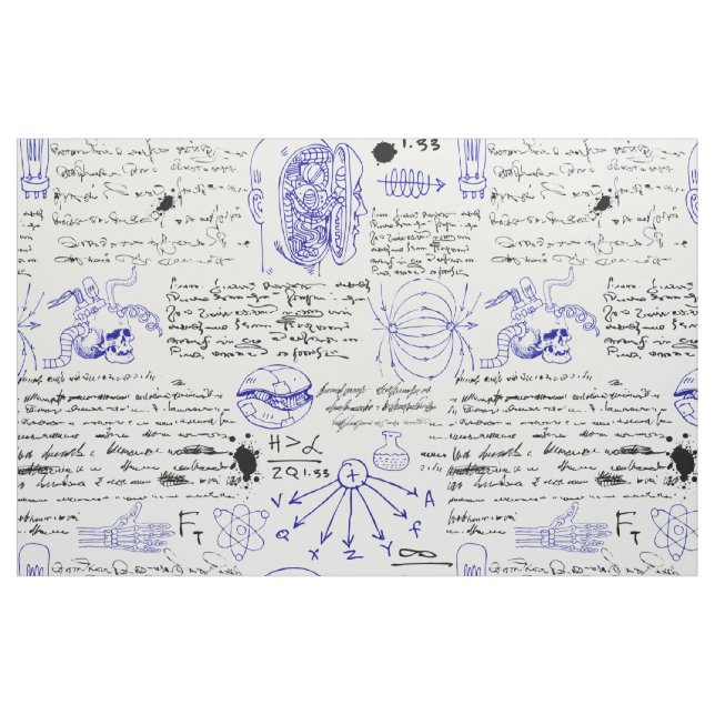 vetenskapliga skisser tyg (Yard)