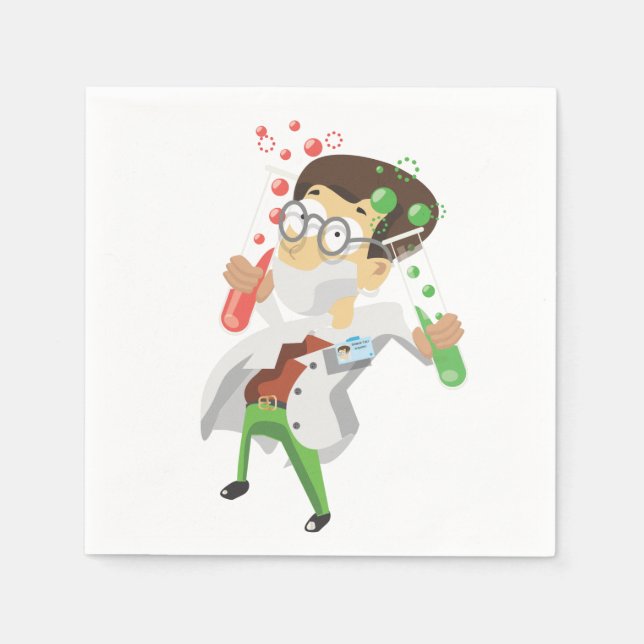 Vetenskapliga teströr pappersservett (Framsidan)