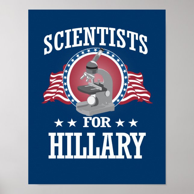 VETENSKAPLIGA VETENSKAPER I HILLARY POSTER (Framsidan)