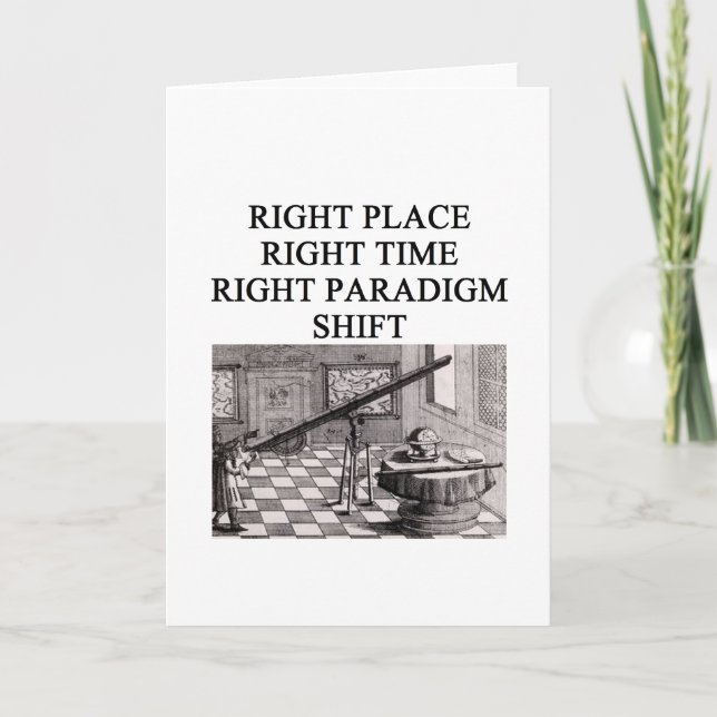 vetenskapligt eureka ögonblick kort (Framsida)