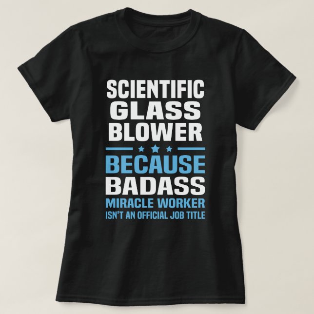 Vetenskapligt glasblock t shirt (Design framsida)