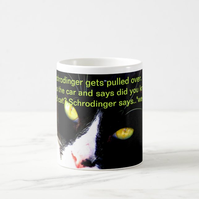 Vetenskaps- och katthumor IX Kaffemugg (Center)
