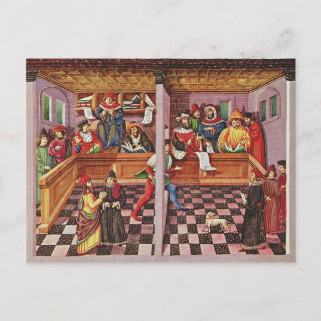 Vetenskapsdomstolen Vykort (Framsida)