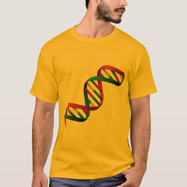 vetenskapsgeekgenen ordnar dna-t-skjorta design t shirt (Framsida)