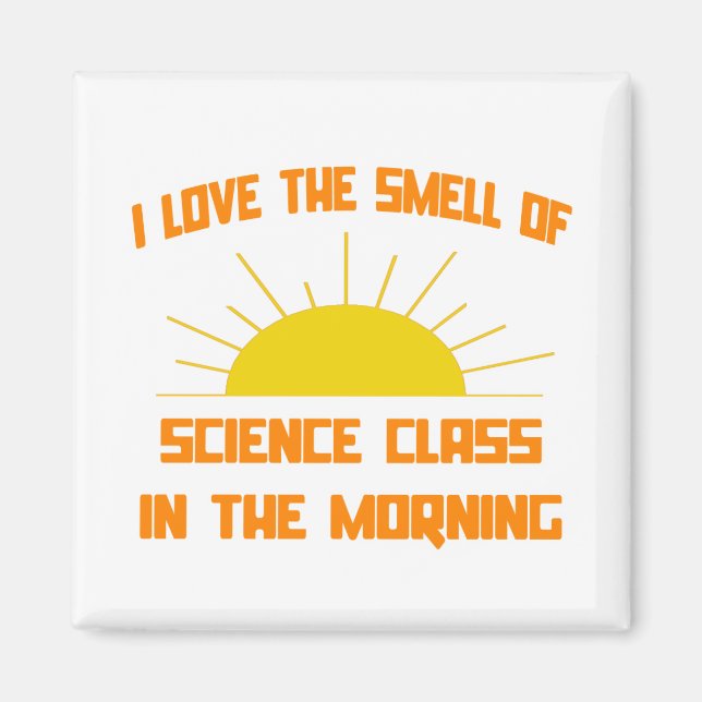 Vetenskapsklass på morgonen magnet (Framsidan)