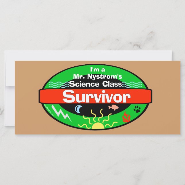 Vetenskapsklass Survivor inklusive Periodic Bord (Framsida)