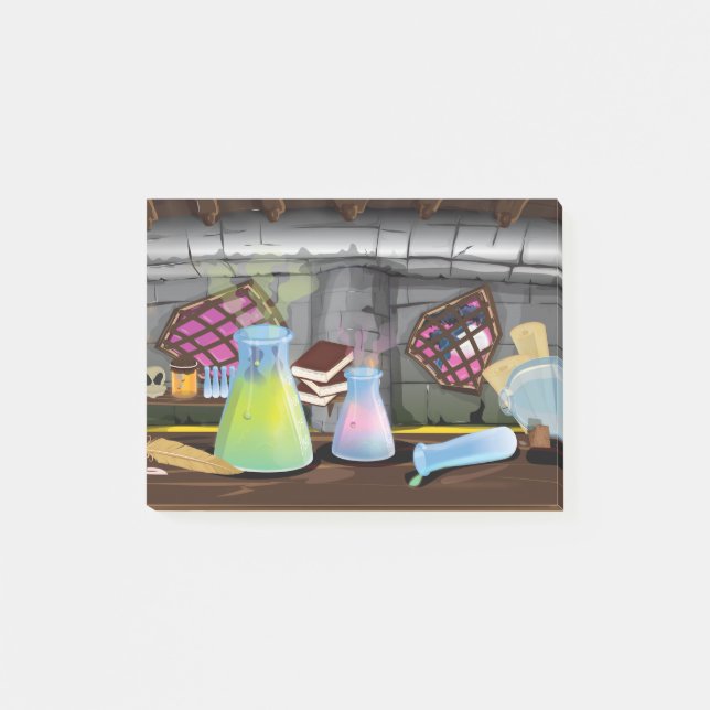 Vetenskapslaboratorium Post-it Block (Framsida)