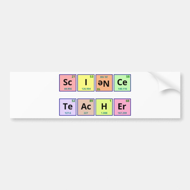 Vetenskapslärare Bildekal (Framsidan)