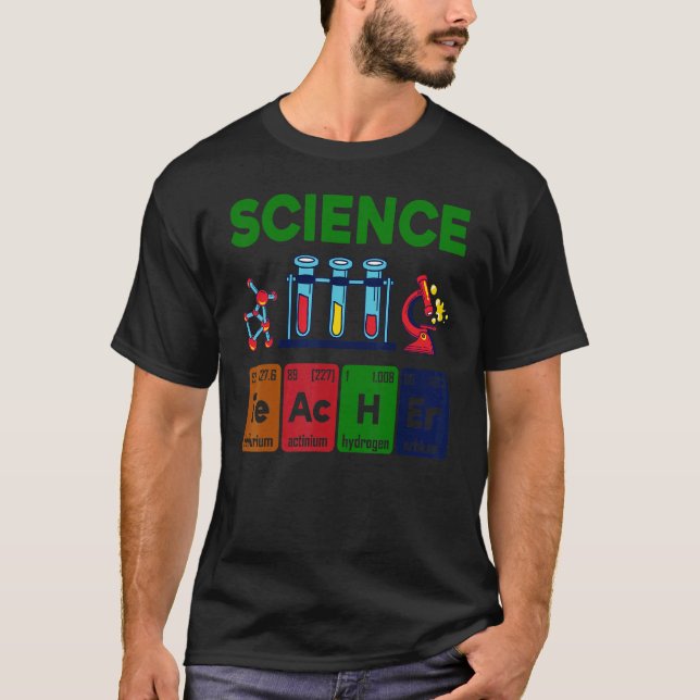 Vetenskapslärare, kemist, fysiker Vintage T Shirt (Framsida)