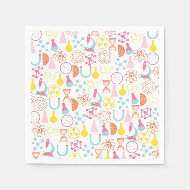 Vetenskapslärare Pappra Napkins Pappersservett (Framsidan)