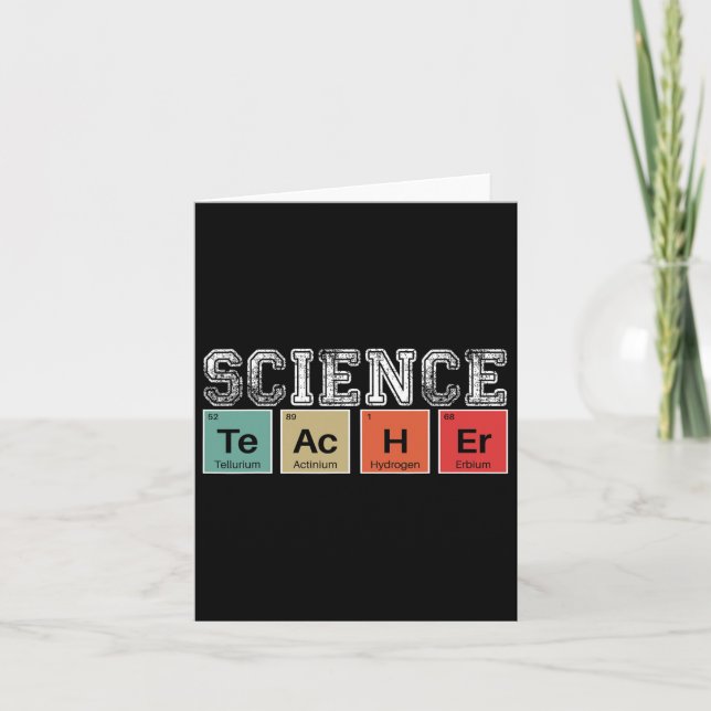 Vetenskapslärare Periodic Bord byck to School Teac Kort (Framsida)