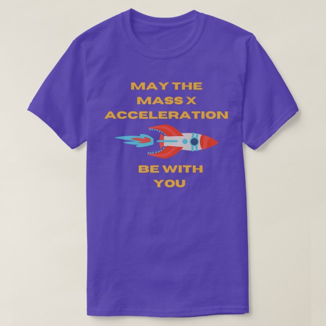 Vetenskapslärare Roligt Force X Acceleration Desig T Shirt (Design framsida)