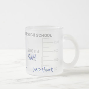 Vetenskapslärare Student Lab Beaker Studenten Gift Frostad Glasmugg