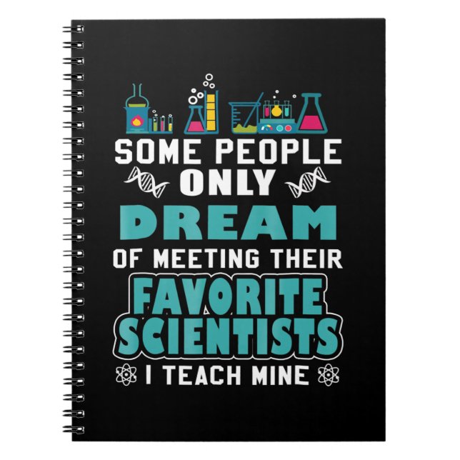 Vetenskapslärare Teach Biology Chemistry Physics Anteckningsbok (Framsidan)