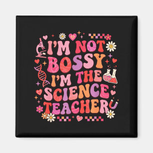 Vetenskapslärare Valentine Retro Groovy Biologi Ke Magnet